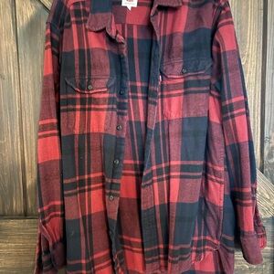 Levi's Red and Black Checkered Shirt